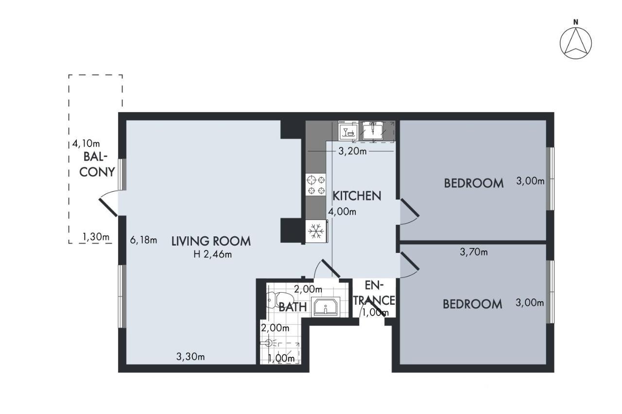 קופנהגן Sanders Charm - Amazing Two-Bedroom Apartment With Shared Garden מראה חיצוני תמונה